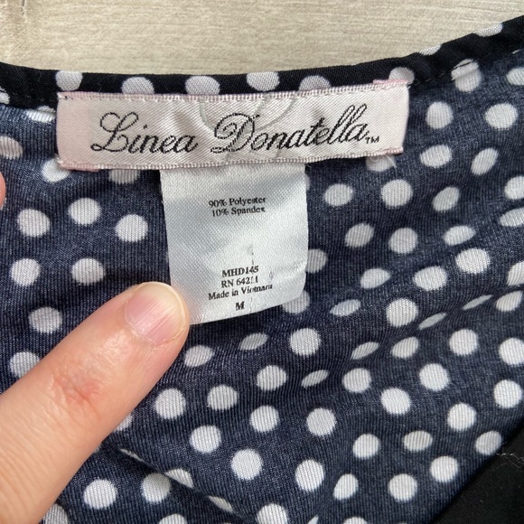 Linea Donatella Black and White Pajama Set - Picture 6 of 11